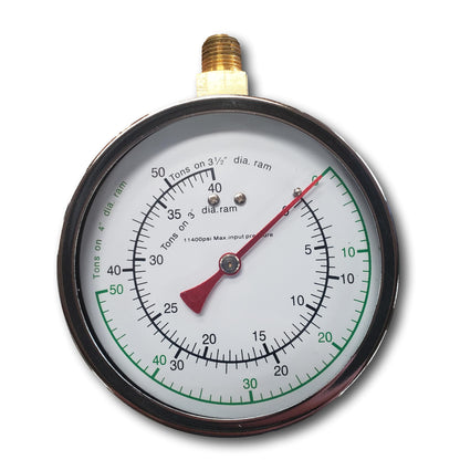 PCBP-1206: PRESS GAUGE 4" 0-55 TON